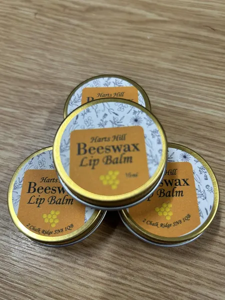 Beeswax and honey lip balm