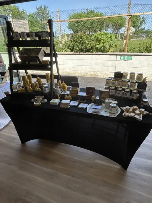 Our market stall at the village hall